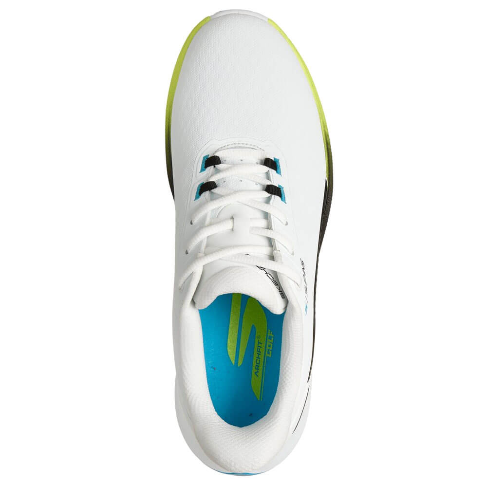 スケッチャーズ SKECHERS　スリップインズ ウォータープルーフ ピュア SI　メンズ スパイクレス ゴルフシューズ 214147 ホワイト/ブラック/マルチ　2026年モデル 詳細4(ALT)