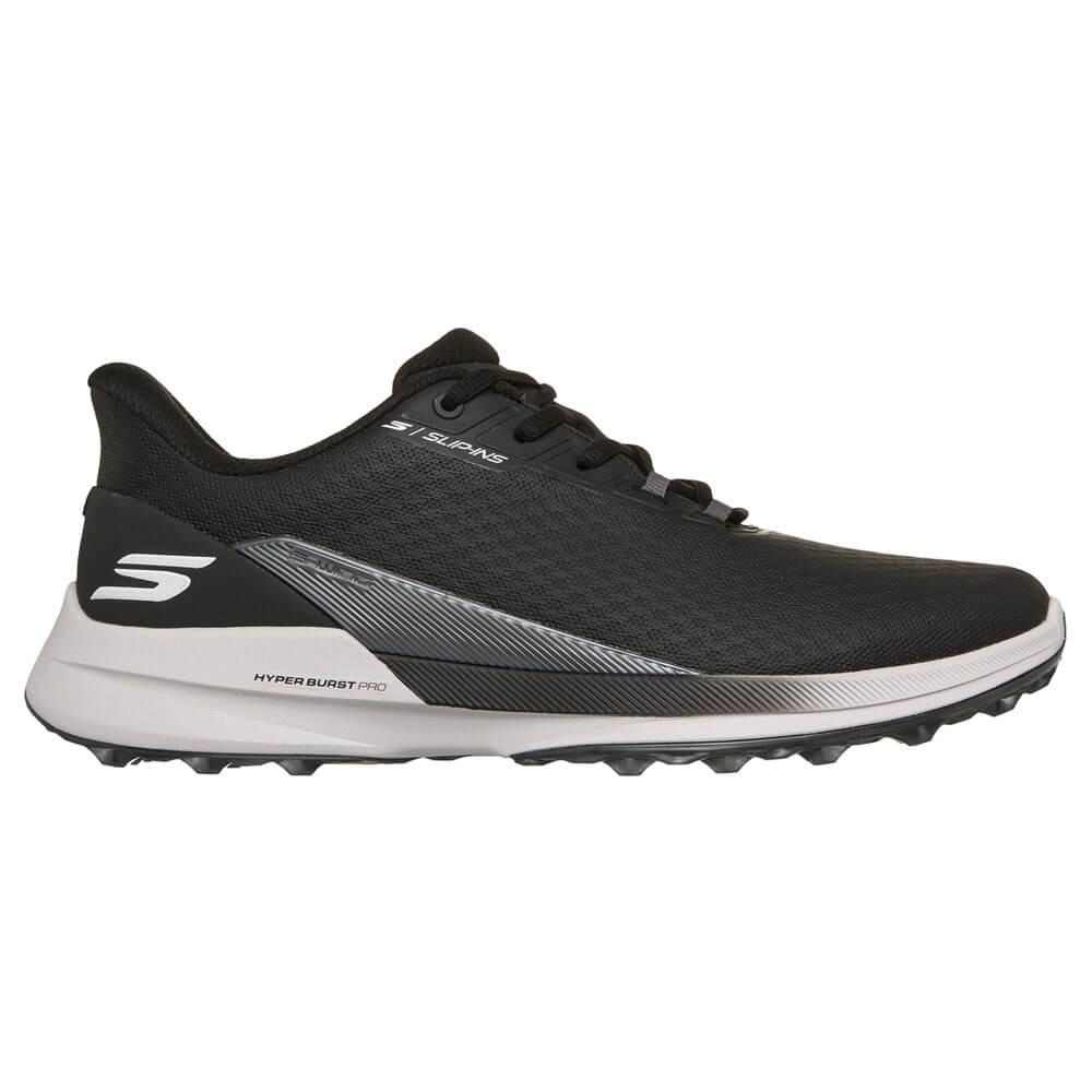 スケッチャーズ SKECHERS スリップインズ ウォータープルーフ SI メンズ スパイクレス ゴルフシューズ 214147 ブラック 2026年モデル