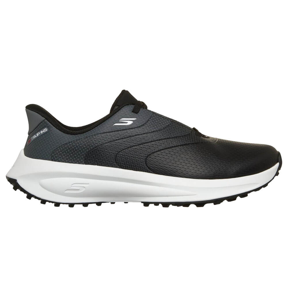 スケッチャーズ SKECHERS　スリップインズ ウォータープルーフ フロー SI　メンズ スパイクレス ゴルフシューズ 214153 ブラック　2026年モデル