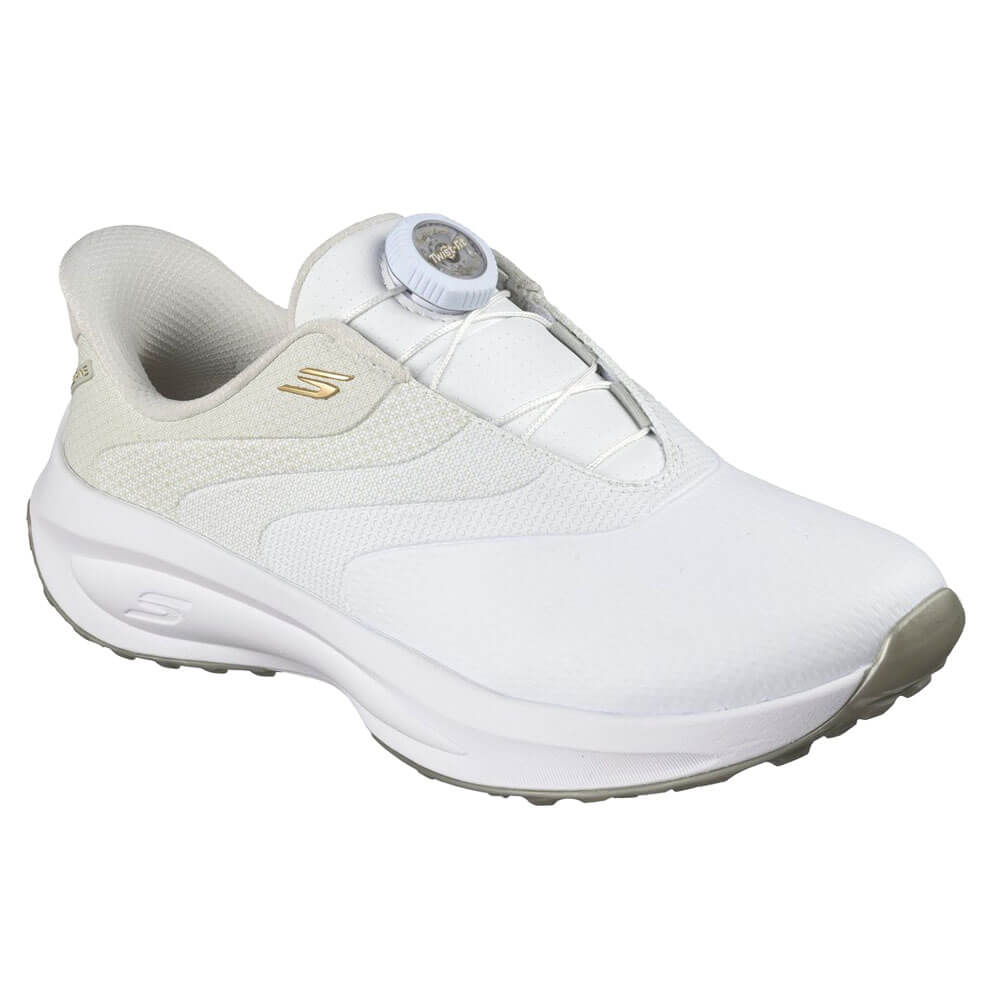 スケッチャーズ SKECHERS　スリップインズ ウォータープルーフ フロー SI ツイストフィット　レディース スパイクレス ゴルフシューズ 123149 ホワイト/ナチュラル　2026年モデル 詳細3(ALT)
