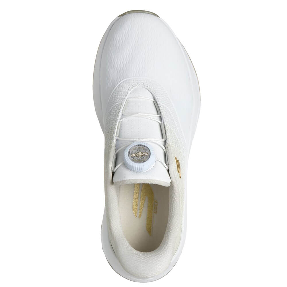スケッチャーズ SKECHERS　スリップインズ ウォータープルーフ フロー SI ツイストフィット　レディース スパイクレス ゴルフシューズ 123149 ホワイト/ナチュラル　2026年モデル 詳細4(ALT)