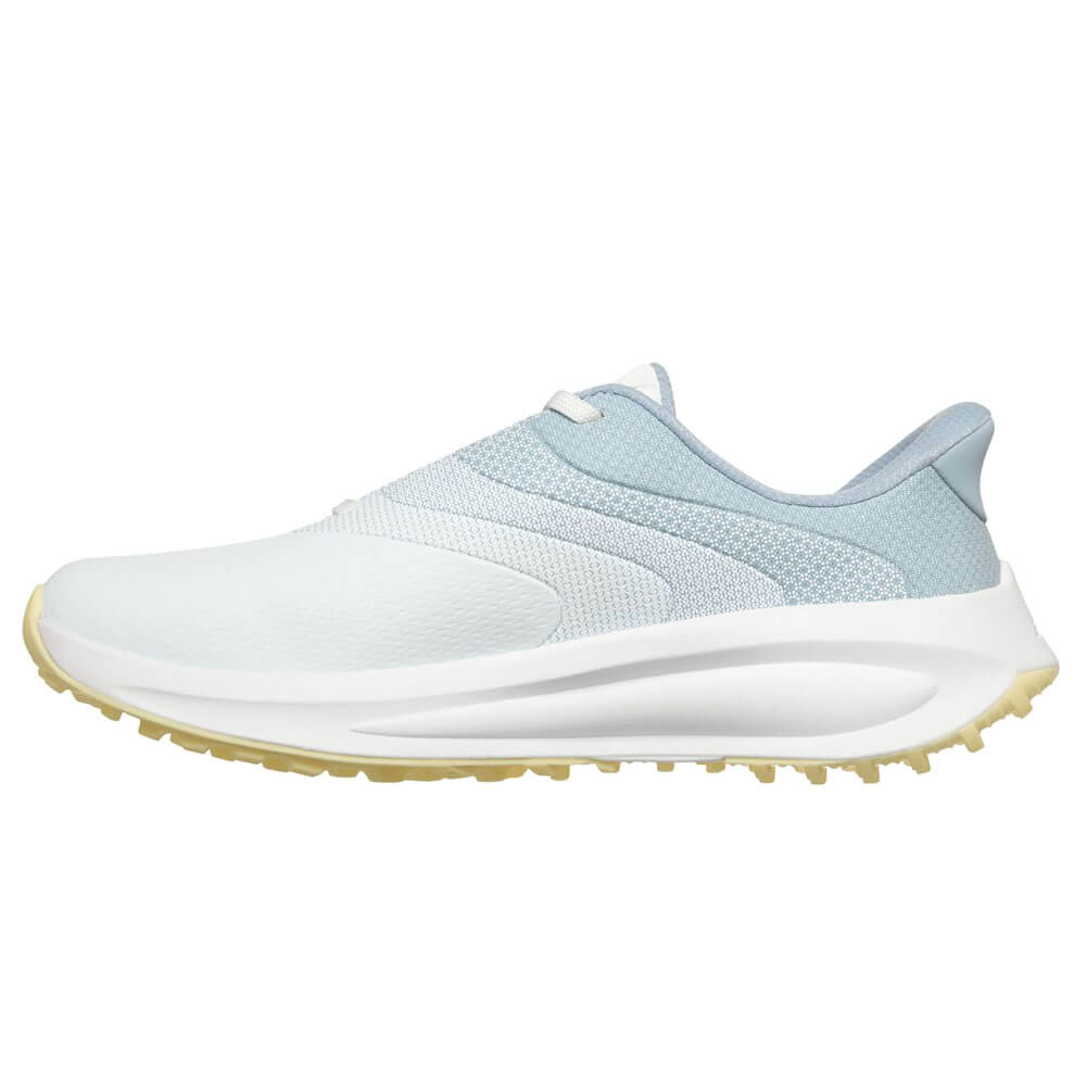 スケッチャーズ SKECHERS　スリップインズ ウォータープルーフ フロー SI　レディース スパイクレス ゴルフシューズ 123153 ホワイト/ライトブルー　2026年モデル 詳細2(ALT)