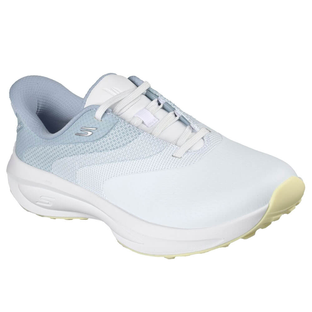 スケッチャーズ SKECHERS　スリップインズ ウォータープルーフ フロー SI　レディース スパイクレス ゴルフシューズ 123153 ホワイト/ライトブルー　2026年モデル 詳細3(ALT)