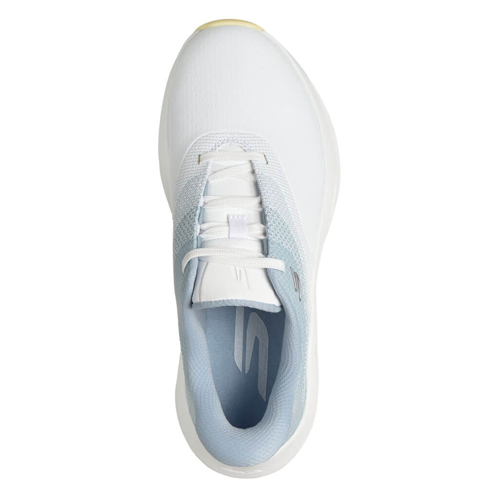 スケッチャーズ SKECHERS　スリップインズ ウォータープルーフ フロー SI　レディース スパイクレス ゴルフシューズ 123153 ホワイト/ライトブルー　2026年モデル 詳細4(ALT)