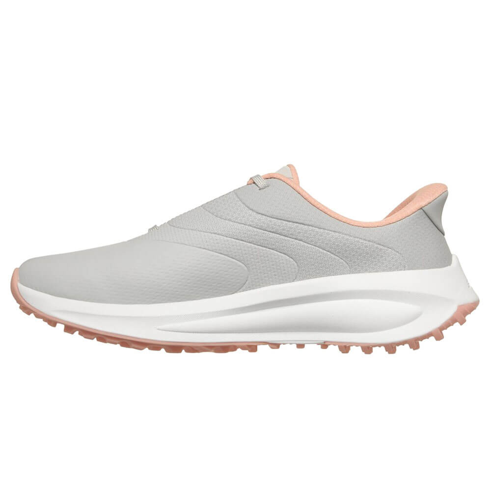 スケッチャーズ SKECHERS　スリップインズ ウォータープルーフ フロー SI　レディース スパイクレス ゴルフシューズ 123153 ライトグレー/ピンク　2026年モデル 詳細2(ALT)