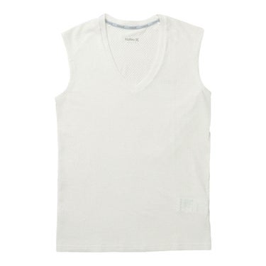 ハーレー Hurley　PHANTOM コールドメッシュ メンズインナー ショートスリーブVネックシャツ MGIW26113P　2026年モデル ホワイト