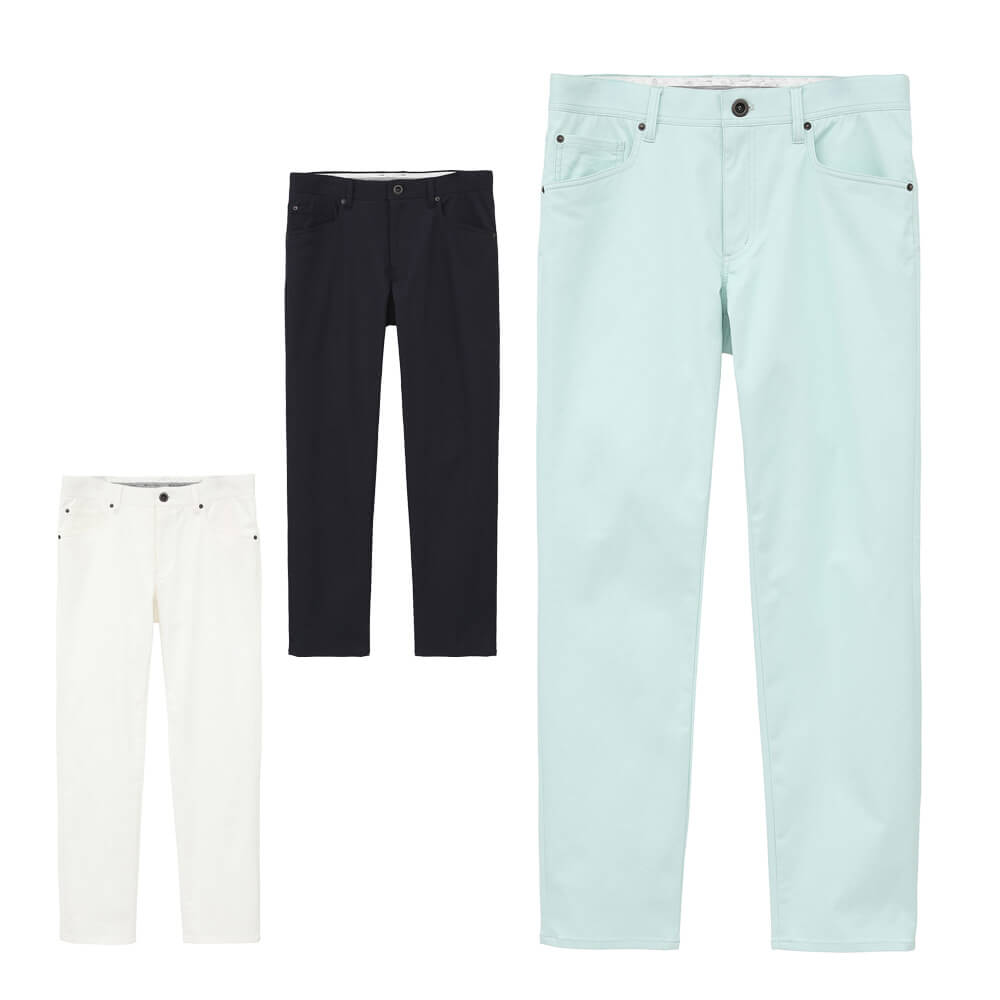 トラヴィスマシュー Travis Mathew　メンズ 5ポケット カルゼストレッチ スリム ロングパンツ 7AL017　2025年モデル