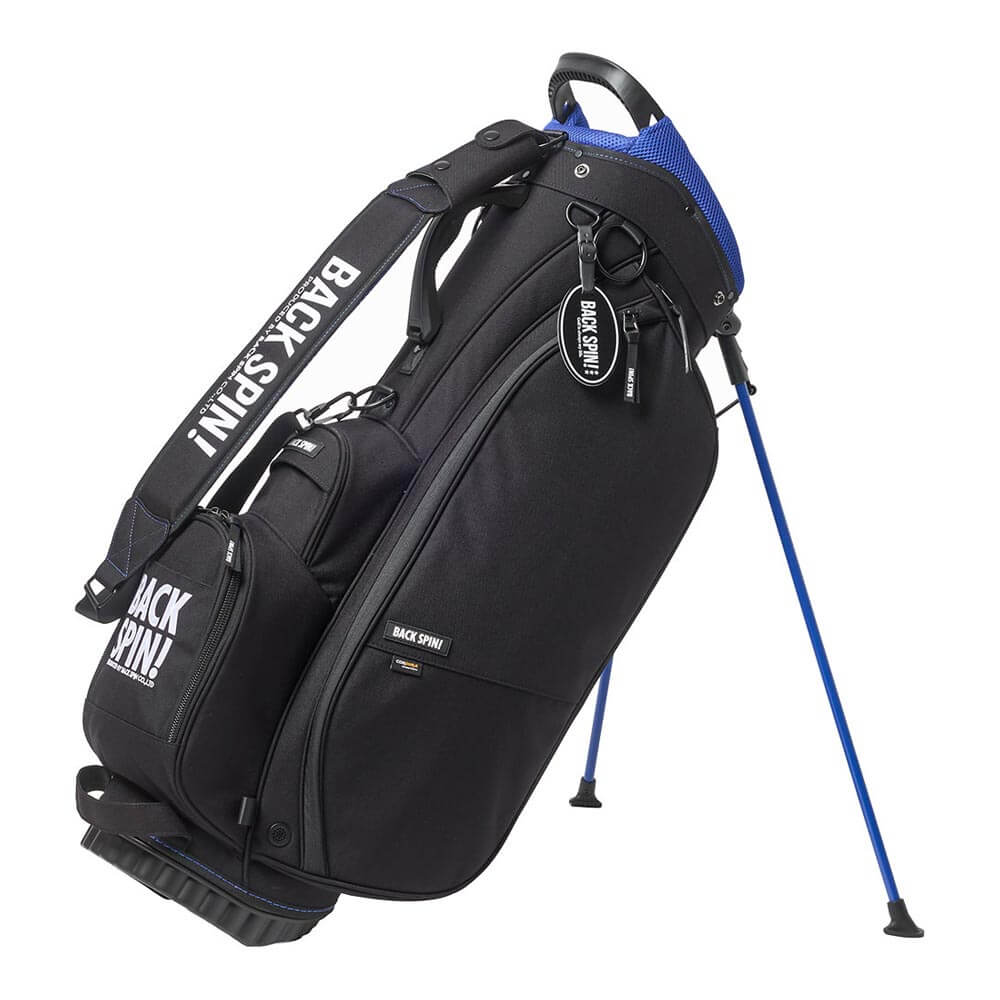 バックスピンゴルフ BACK SPIN! GOLF　軽量 スタンド キャディバッグ BSBD01C004 BLACK/BLUE ブラック/ブルー ブラック/ブルー