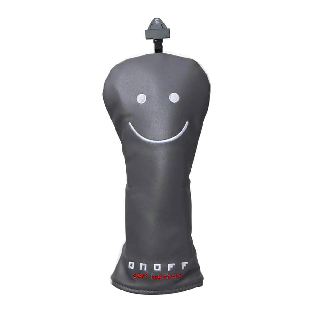ONOFF オノフ　フェアウェイウッド用 ヘッドカバー OH1420 78 スレートグレー×ホワイト　2026年モデル
