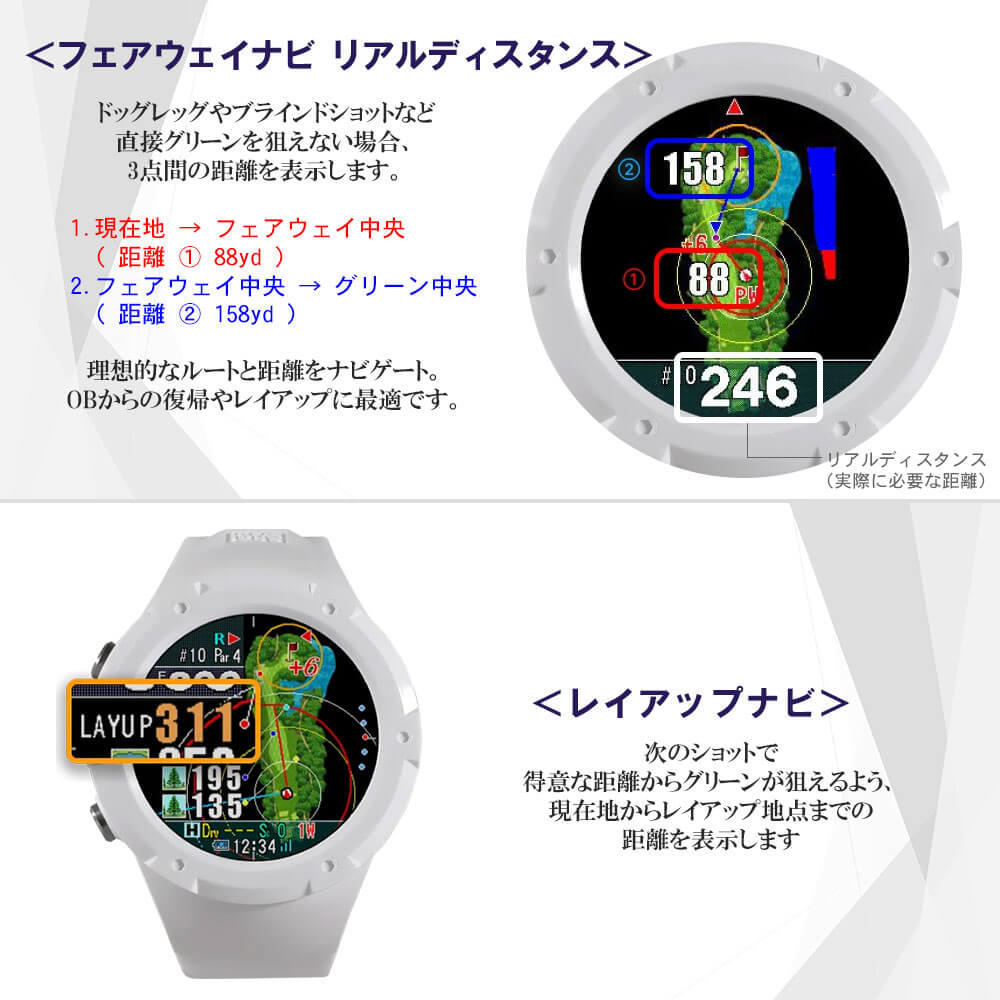 ショットナビ Shot Navi Evolve G II エボルブ G2 腕時計型GPSゴルフ