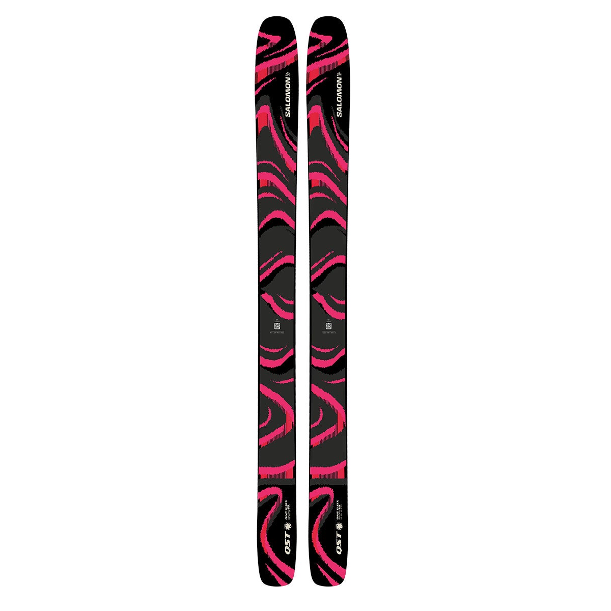 サロモン SALOMON　QST 106 BLACK/PINK キューエスティー 106　スキー板 単品 2026-2027 詳細1