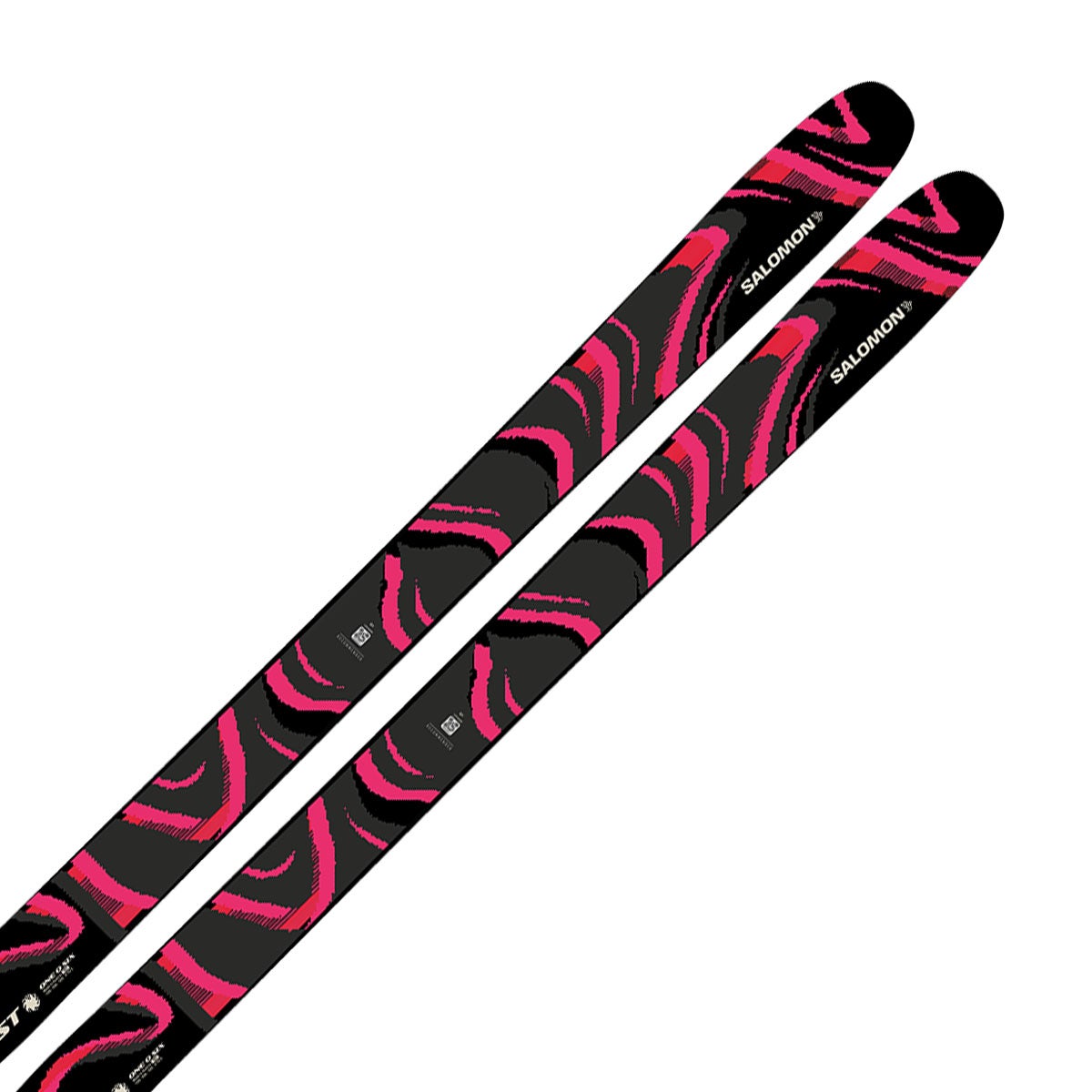 サロモン SALOMON　QST 106 BLACK/PINK キューエスティー 106　スキー板 単品 2026-2027 詳細2
