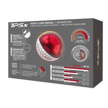 テーラーメイド　TP5x パフォーマンス ストライプ 2026年モデル ゴルフボール　1パック（6球入り）　ホワイト 詳細5
