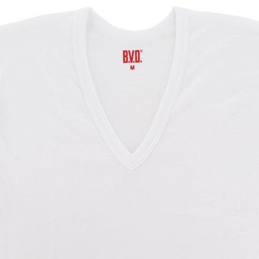 B.V.D. メンズ 2枚セット Vネック 半袖 インナーシャツ EY674A2P 詳細3