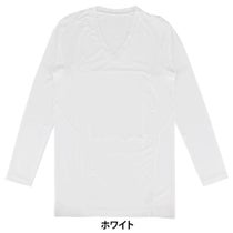 B.V.D. メンズ UVカット Vネック 長袖 インナーシャツ GR800PS