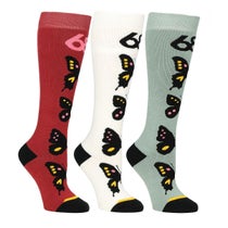シックスエイトシックス 686　スキー スノーボードウェア ウーマンズ バタフライソックス3パック WOMENS BUTTERFLY SOCKS - 3 PACK M5WNSOC316 2025-2026 AST
