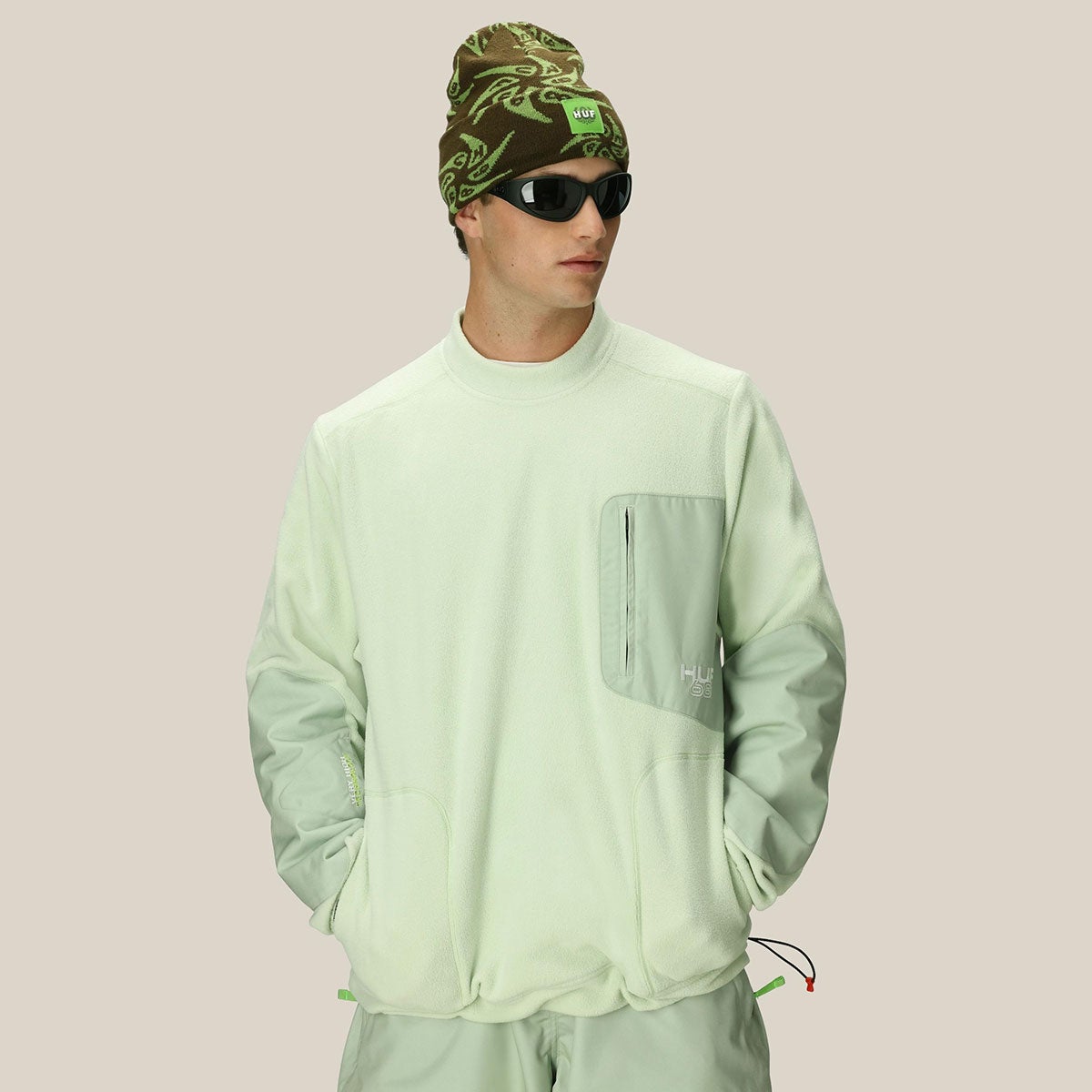 シックスエイトシックス 686　スキー スノーボードウェア ハフフリース クルーネック MENS 686 HUF FLEECE CREWNECK M5WNFLC198 2025-2026 詳細6