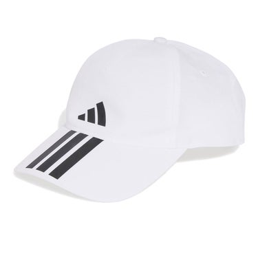 アディダス adidas　ベースボールキャップ スリーストライプス クライマプルーフ ＣＡＰ JUZ42 2026年モデル ホワイト/ブラック（JM5344）