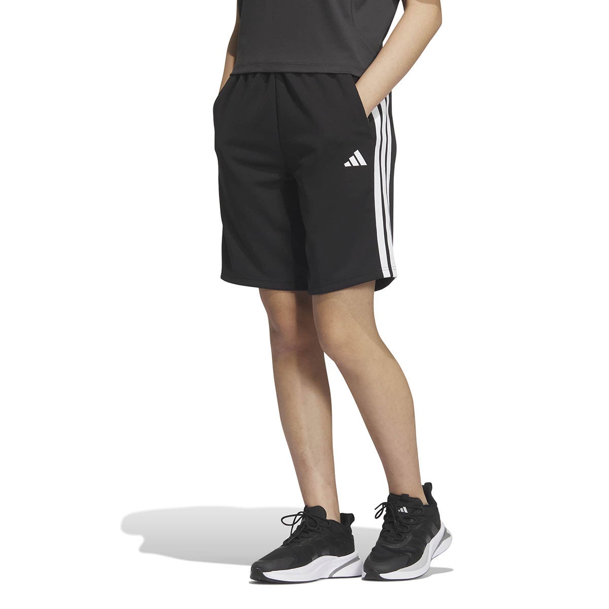 アディダス adidas スリーストライプス レギュラーフィット ダブルニットショーツ トレーニングハーフパンツウィメンズ JVP34 2025年モデル 詳細3