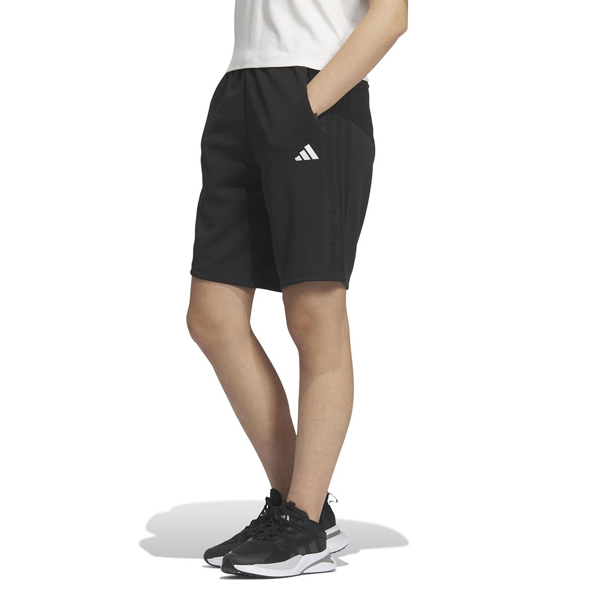 アディダス adidas スリーストライプス レギュラーフィット ダブルニットショーツ トレーニングハーフパンツウィメンズ JVP34 2025年モデル 詳細9
