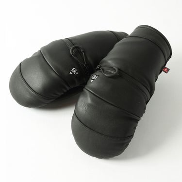 エビス eb's ARMA ZIP アルマジップ BLACK スキー スノーボードグローブ 2026-2027 手の甲側デザイン（防水・保温）