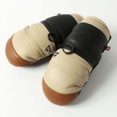 エビス eb's ARMA ZIP アルマジップ SIENNA/BEIGE スキー スノーボードグローブ 2026-2027 手の甲側デザイン（防水・保温）