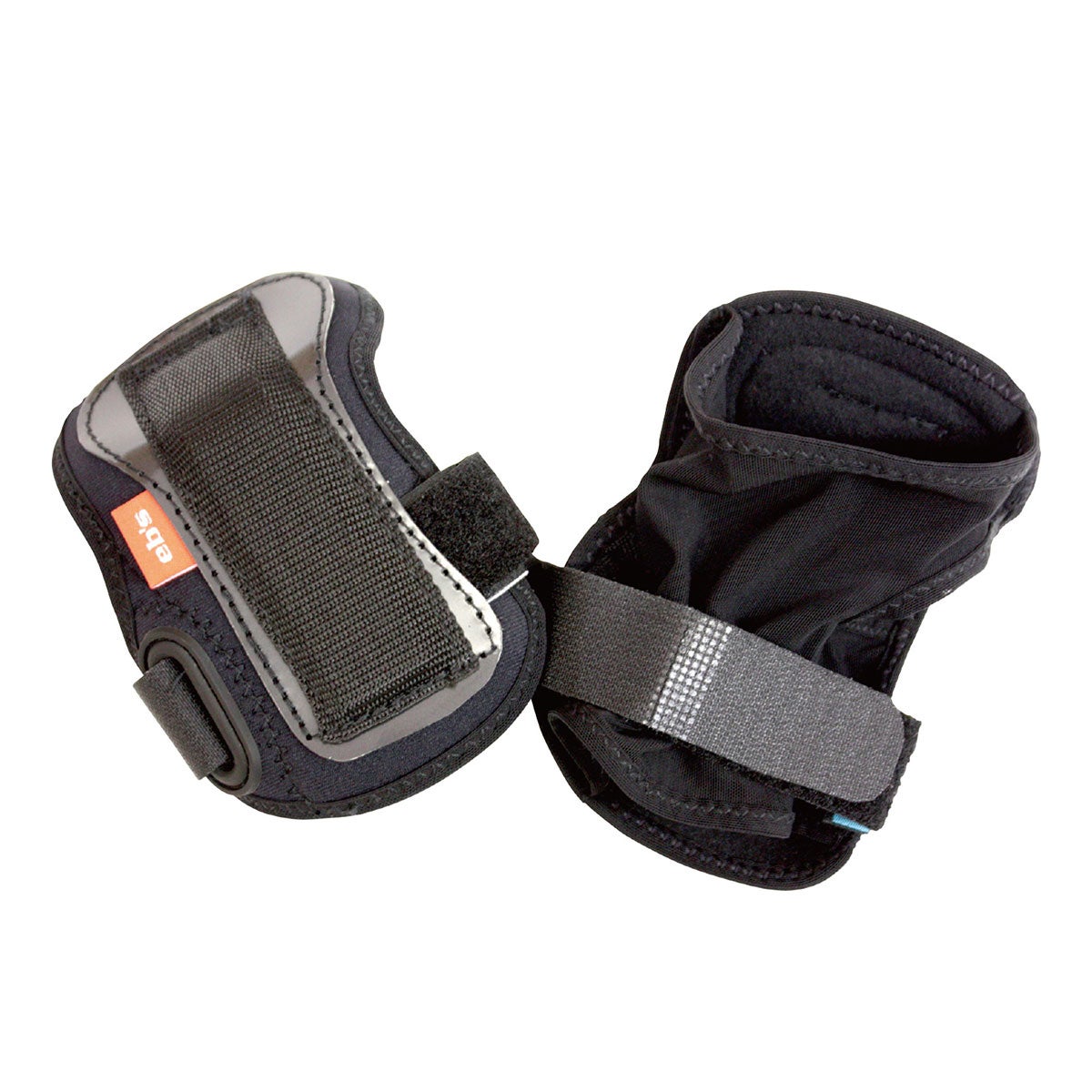 エビス eb's WRIST GUARD リストガード BLACK プロテクター 2026-2027 正面デザイン（グローブ・ウェア）