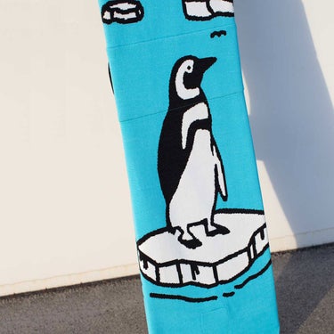 エビス eb's KNIT COVER PENGUIN ニットカバー ペンギン PENGUIN スノーボードニットカバー 2026-2027 口枠ディテール（バッグ）