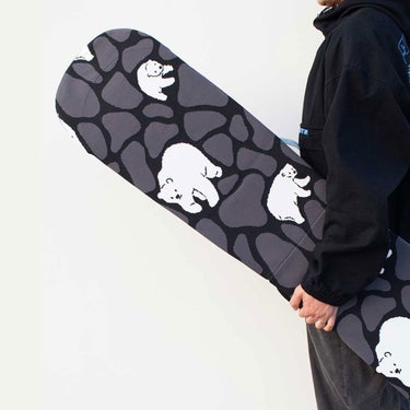 エビス eb's KNIT COVER KUMAFLAGE ニットカバー クマフラージュ KUMAFLAGE スノーボードニットカバー 2026-2027 口枠ディテール（バッグ）