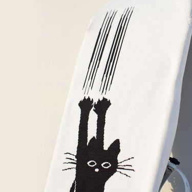 エビス eb's KNIT COVER KURONEKO ニットカバー クロネコ WHITE スノーボードニットカバー 2026-2027 収納ポケット（バッグ）