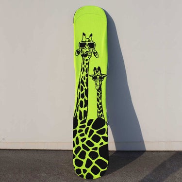エビス eb's KNIT COVER GIRAFFE ニットカバー ジラフ YELLOW スノーボードニットカバー 2026-2027 背面デザイン（バッグ）