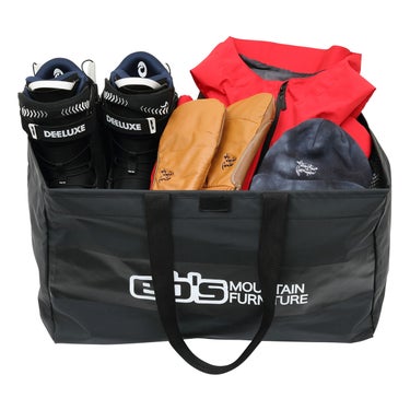 エビス eb's CARGO BAG カーゴバッグ 59L BLACK PVC バッグ 2026-2027 背面デザイン（ウェア）
