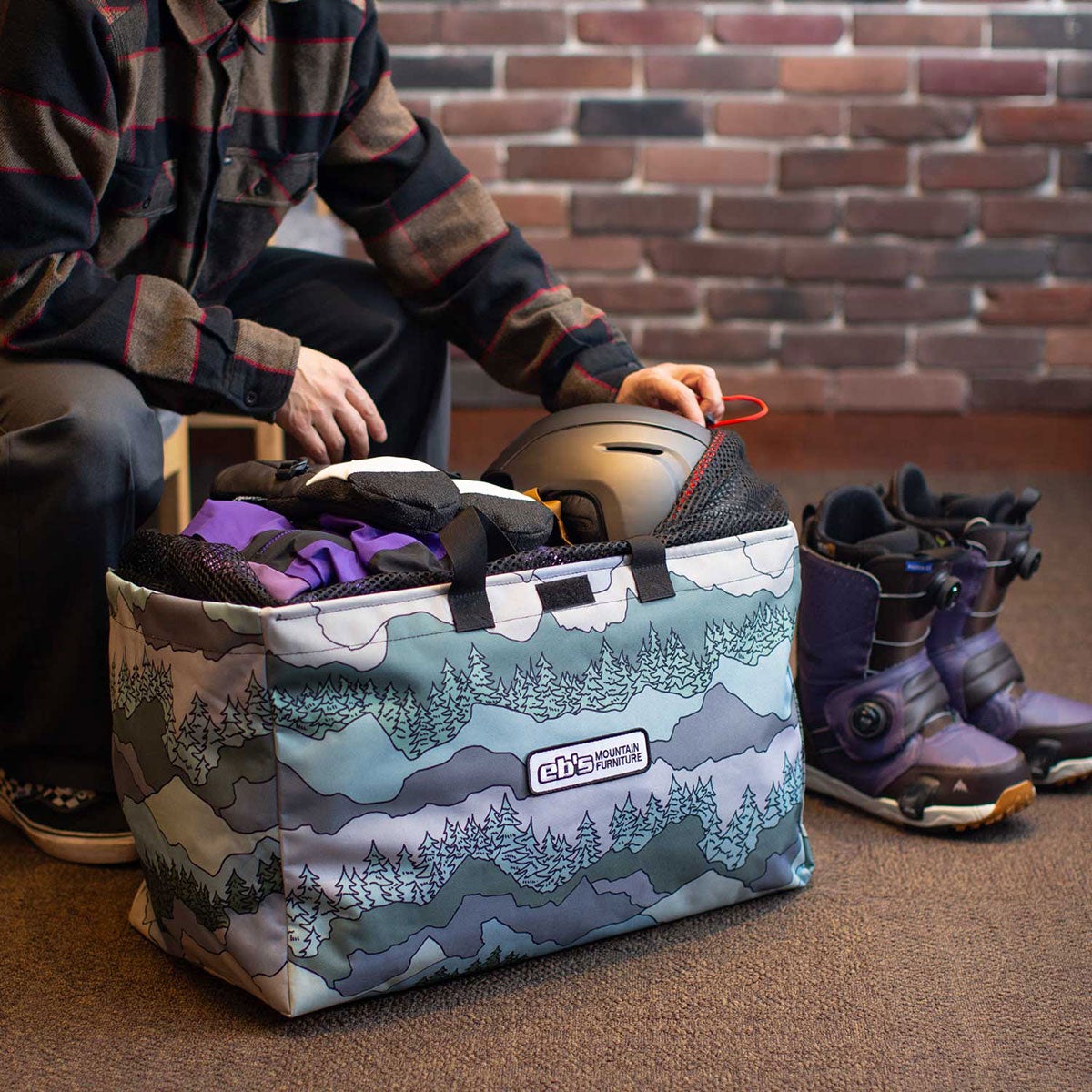エビス eb's CARGO BAG カーゴバッグ 59L LANDSCAPE バッグ 2026-2027 収納ポケット（ウェア）