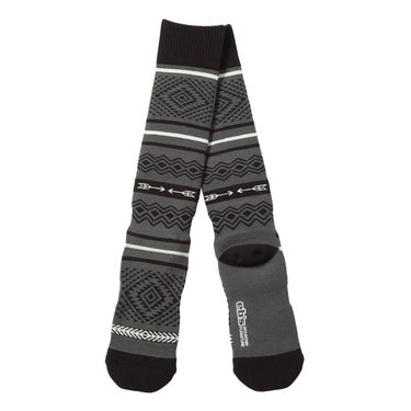 エビス eb's VERY WARM NATIVE ベリーウォーム ネイティブ BLACK ソックス 2026-2027 正面デザイン（ウェア）