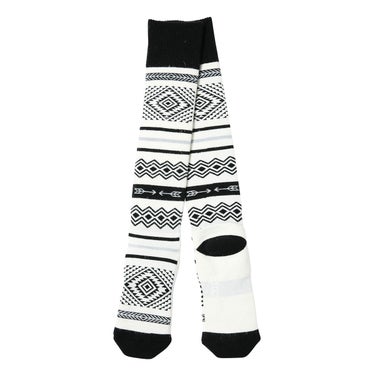 エビス eb's VERY WARM NATIVE ベリーウォーム ネイティブ BK/WHITE ソックス 2026-2027 正面デザイン（ウェア）