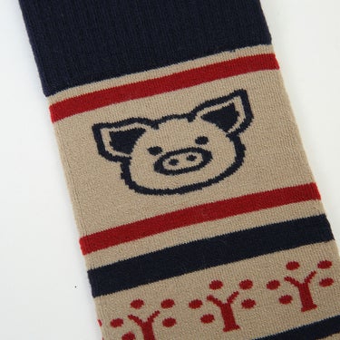 エビス eb's VERY WARM FARMS ベリーウォーム ファームズ BEIGE ソックス 2026-2027 背面デザイン（ウェア）