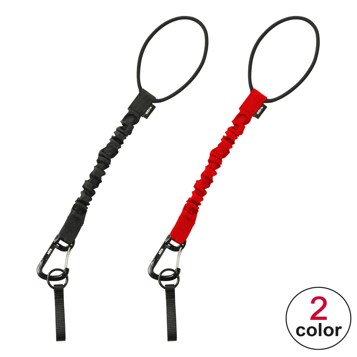 エビス eb's　FAT BUNGEE LEASH ファットバンジーリーシュ 2C/ASSORTED　スノーボードリーシュコード　ビンディング アクセサリー 2026-2027 2C ASSORTED
