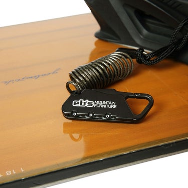 エビス eb's LOCK LEASH ロックリーシュ BLACK スノーボードリーシュコード ビンディング アクセサリー 2026-2027 サイドビュー