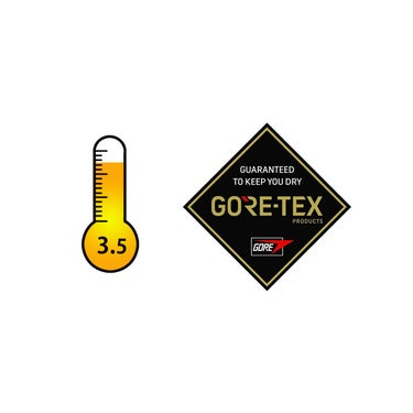 エビス eb's GORE-TEX JR 5 ゴアテックスジュニア5 CHARCOAL/PK/BL ジュニアグローブ 2026-2027 リスト部分の仕様（防水）