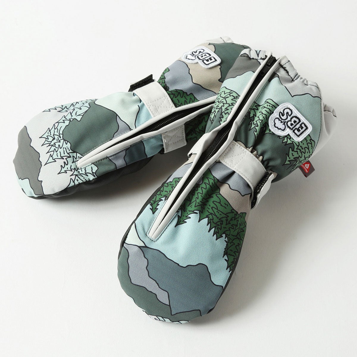 エビス eb's CHILD MITT チャイルドミット LANDSCAPE ジュニアグローブ 2026-2027 手の甲側デザイン（防水・保温）