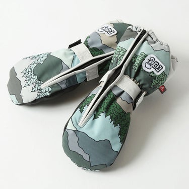 エビス eb's CHILD MITT チャイルドミット LANDSCAPE ジュニアグローブ 2026-2027 手の甲側デザイン（防水・保温）