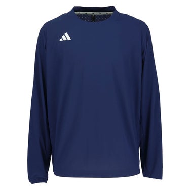 アディダス adidas adizero アディゼロ ダグアウト トレーニング 長袖Tシャツ UB944 2026年モデル 着用イメージ（野球）
