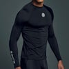 スキンズ SKINS　 SERIES-1 メンズ ロングスリーブ ストレッチシャツ 18121110-019 2023年モデル ブラック（019）