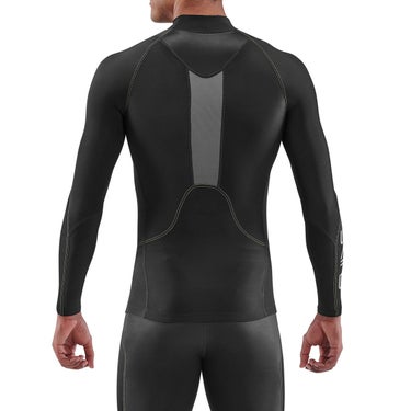 スキンズ SKINS SERIES-3 メンズ サーマルロングスリーブトップ ストレッチシャツ 18121312-019 2023年モデル 背面デザイン（ランニング）