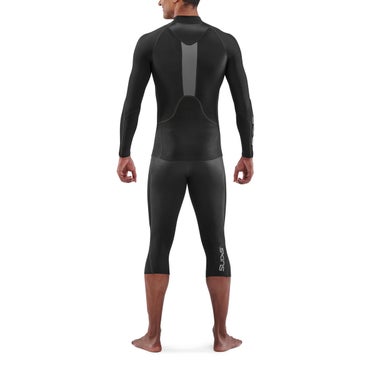 スキンズ SKINS SERIES-3 メンズ サーマルロングスリーブトップ ストレッチシャツ 18121312-019 2023年モデル 着用イメージ（ランニング）