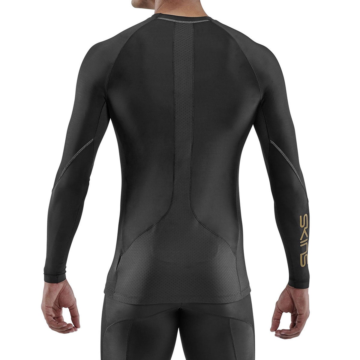 スキンズ SKINS SERIES-5 メンズ ロングスリーブ ストレッチシャツ 18121510-019 2023年モデル 襟元と袖口（ボール）