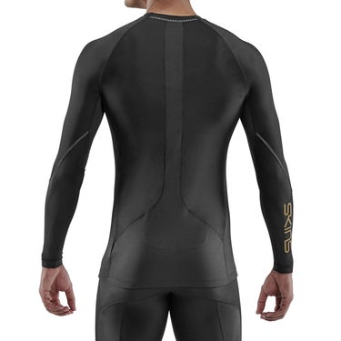 スキンズ SKINS SERIES-5 メンズ ロングスリーブ ストレッチシャツ 18121510-019 2023年モデル 襟元と袖口（ボール）