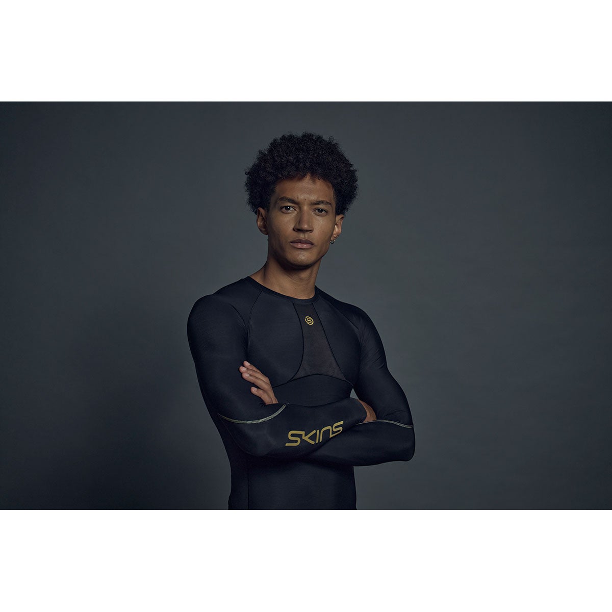 スキンズ SKINS SERIES-5 メンズ ロングスリーブ ストレッチシャツ 18121510-019 2023年モデル 襟元と袖口 画像13