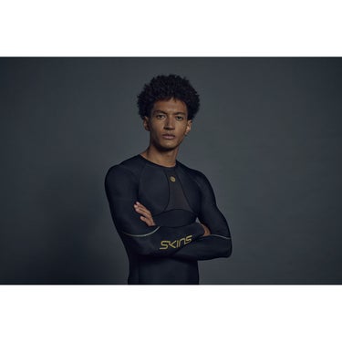 スキンズ SKINS SERIES-5 メンズ ロングスリーブ ストレッチシャツ 18121510-019 2023年モデル 襟元と袖口 画像13