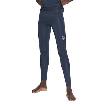 スキンズ SKINS SERIES-2 メンズ ロングタイツ ストレッチパンツ 18171210-098 2024年モデル サイドシルエット（ランニング）